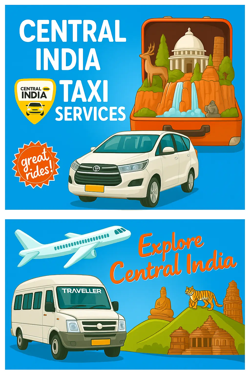 Explore Central India with Central India Taxi Services